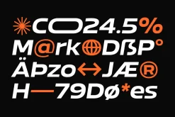 Bizmo; 18 Fonts of Display Family
