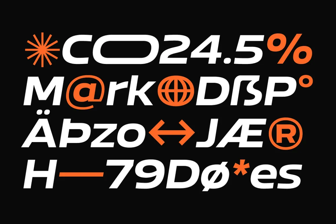 Bizmo; 18 Fonts of Display Family