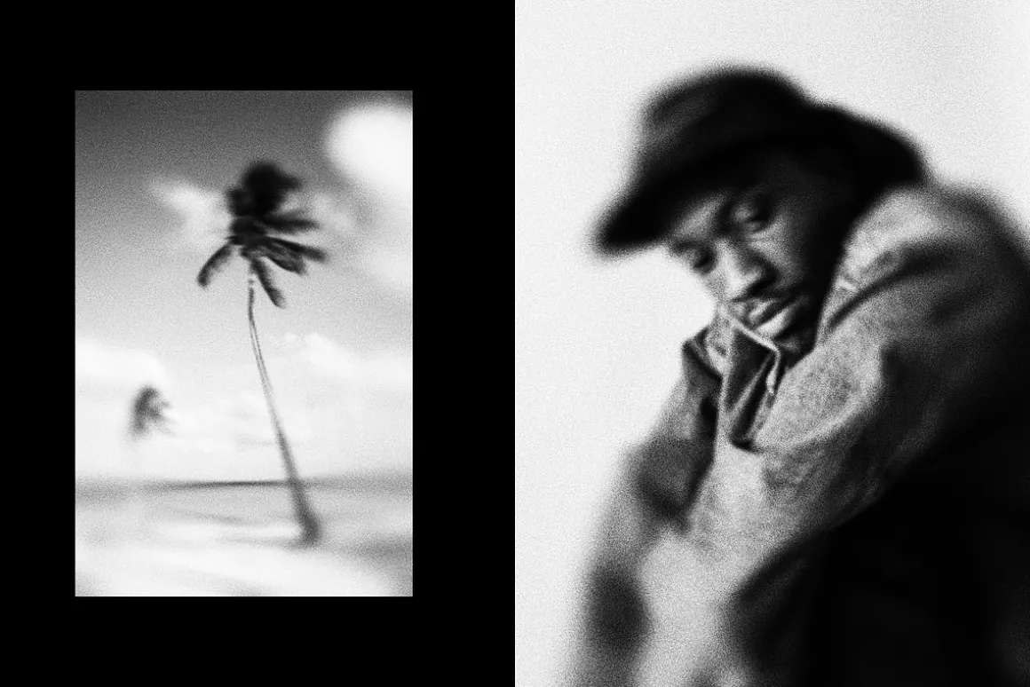 Black and White Grain Photo Effect