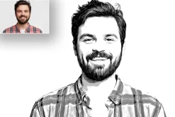 Black And White Vector Effect