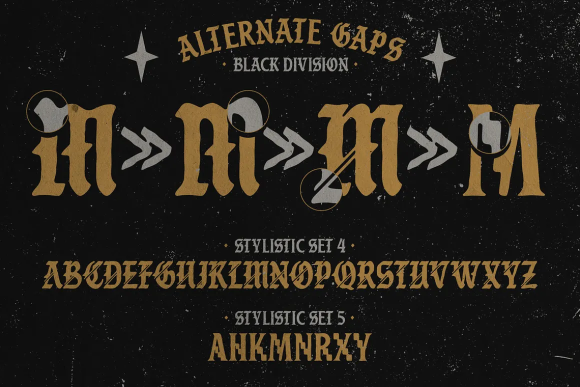 Black Division Typeface
