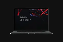 Black MacBook Mockup