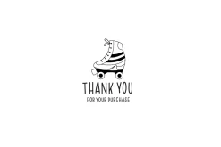 Black and white groovy retro graphic
