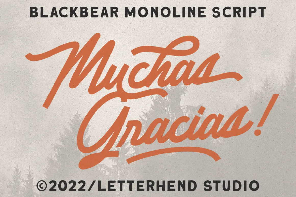 Blackbear - Monoline Script