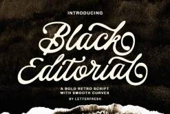 Black Editorial Script