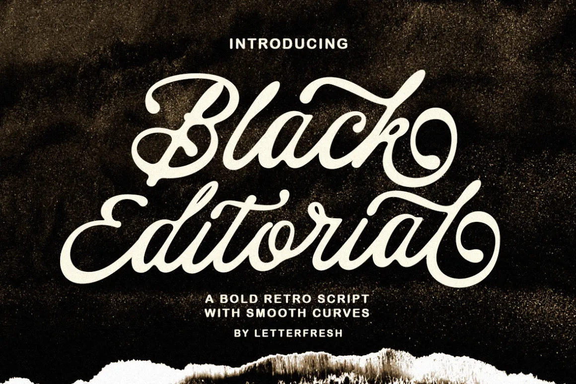 Black Editorial Script
