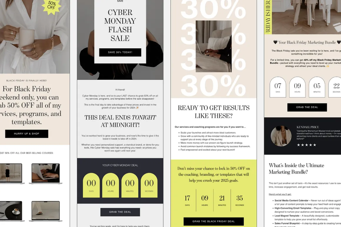 Black Friday Email Templates Flodesk