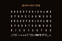 Black Hole - Blackletter Font