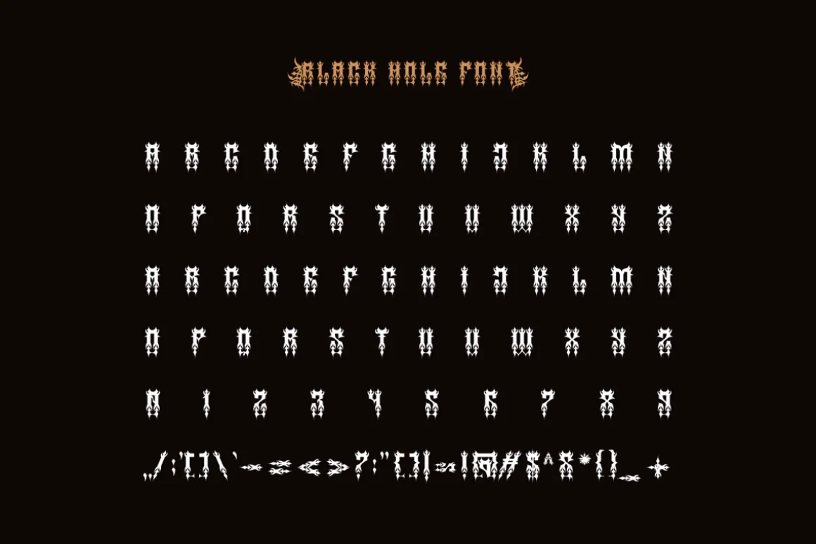 Black Hole - Blackletter Font