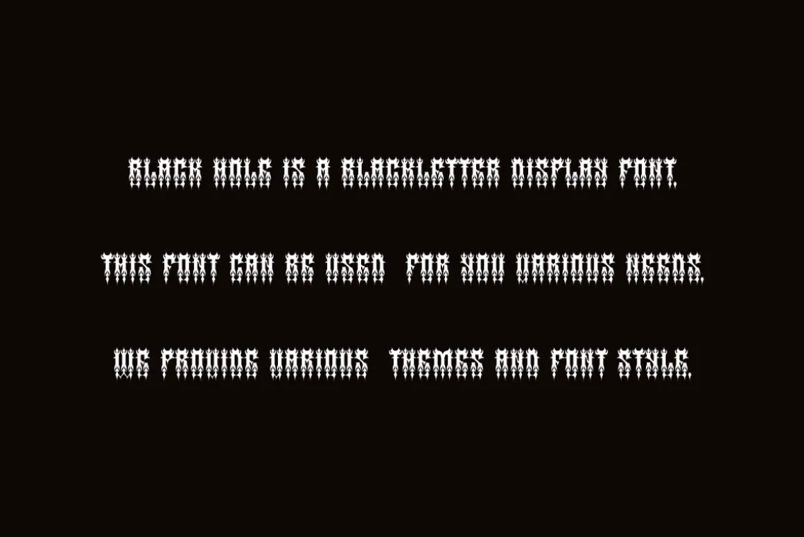 Black Hole - Blackletter Font