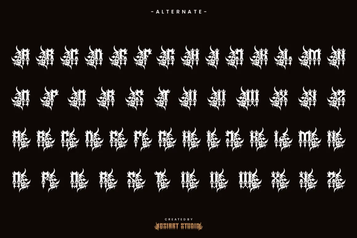 Black Hole - Blackletter Font