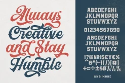Black Jack Font Combination