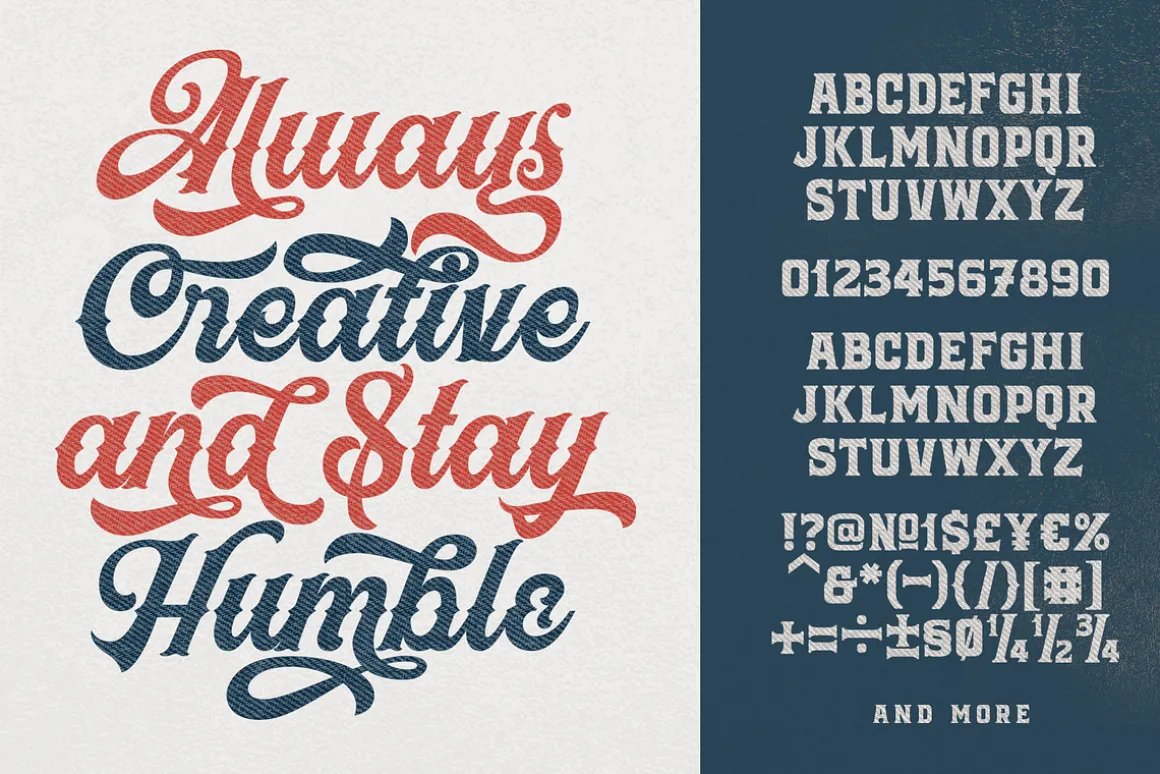 Black Jack Font Combination
