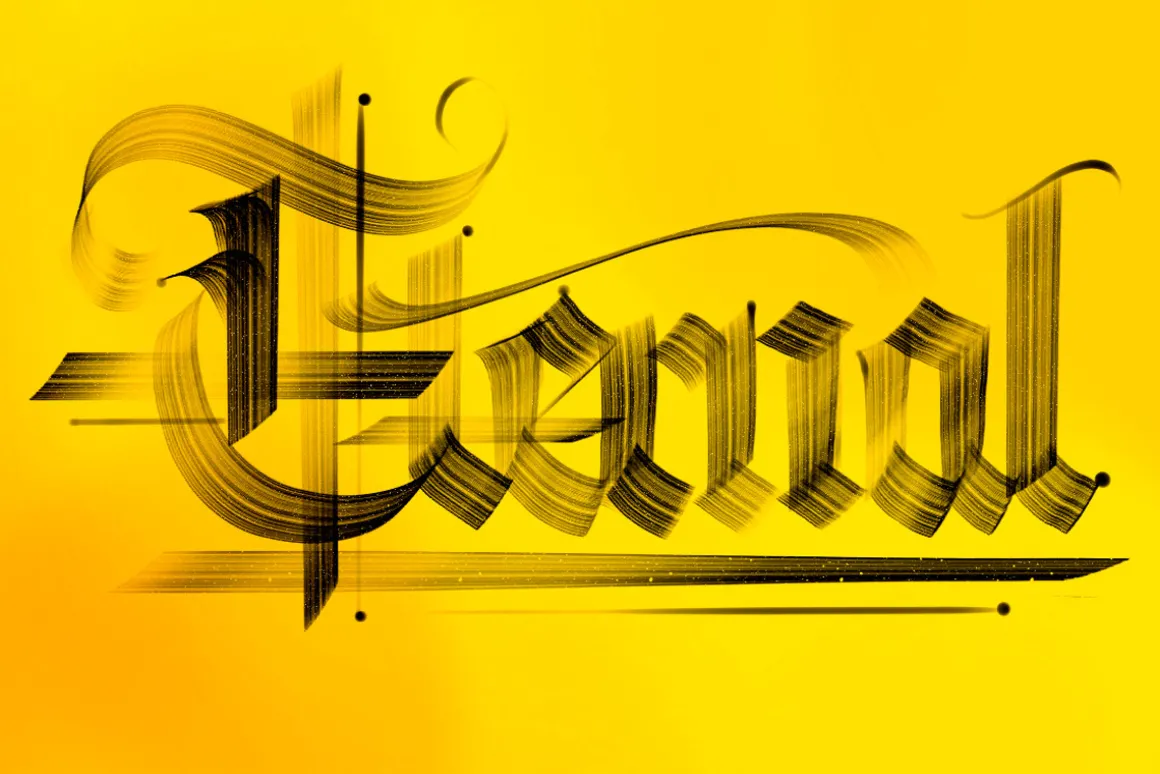 Blackletter Dry Brushes - Procreate