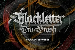 Blackletter Dry Brushes - Procreate