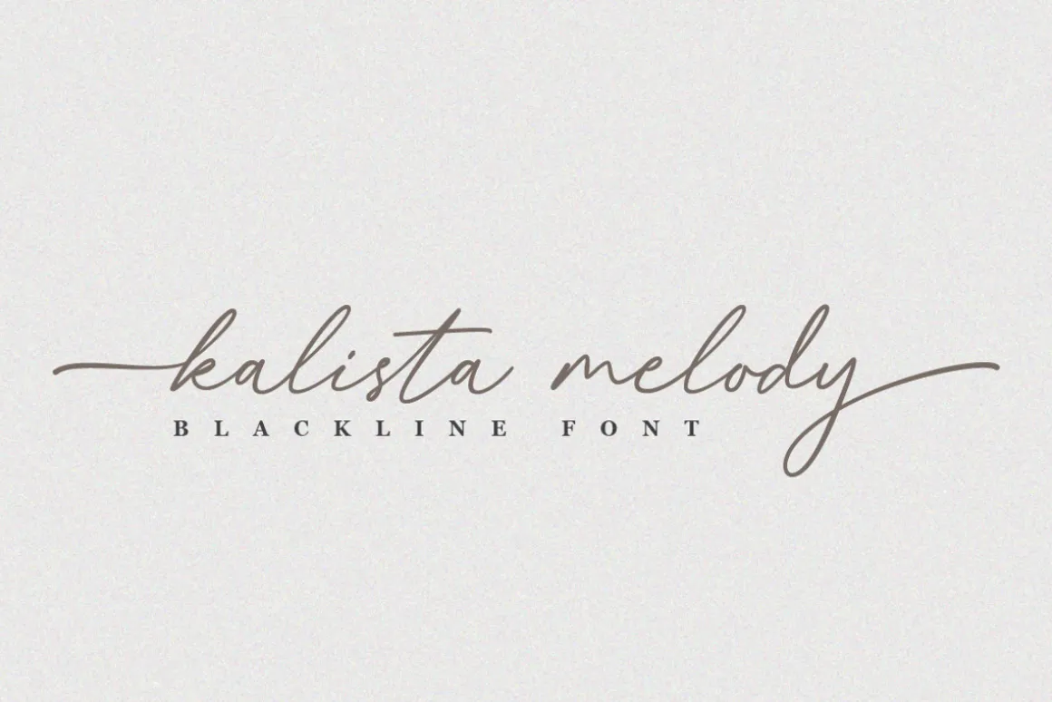 Blackline - Script Font with Swash
