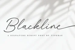 Blackline - Script Font with Swash
