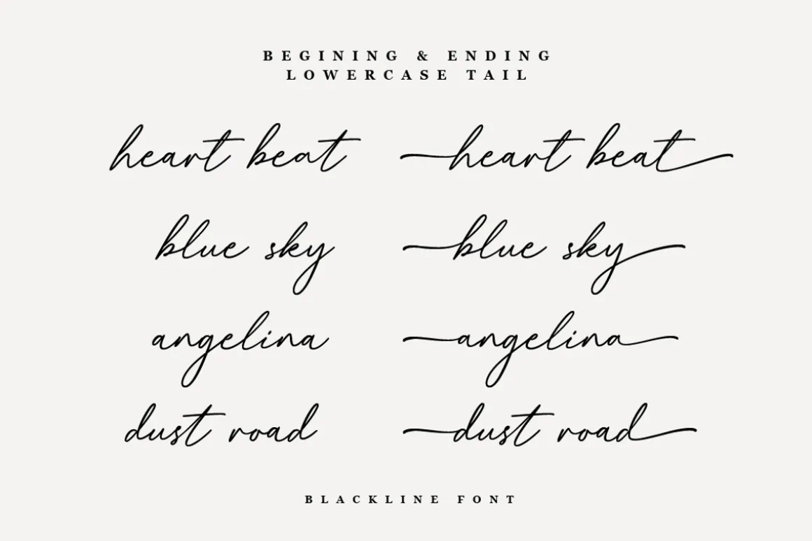 Blackline - Script Font with Swash