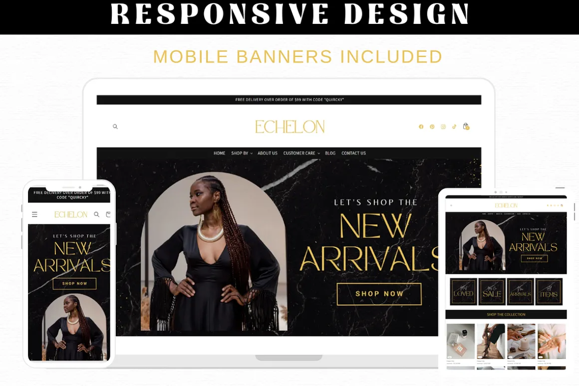 Black Luxury Shopify Theme Template