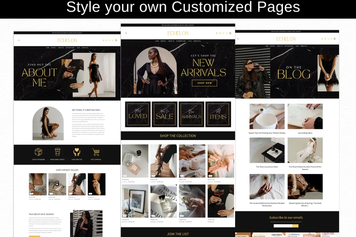 Black Luxury Shopify Theme Template