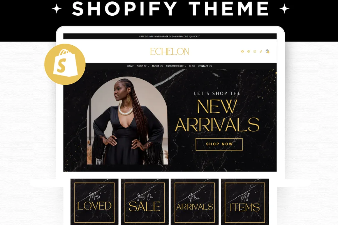 Black Luxury Shopify Theme Template