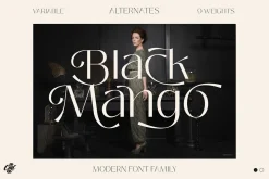 Black Mango - Modern beauty font
