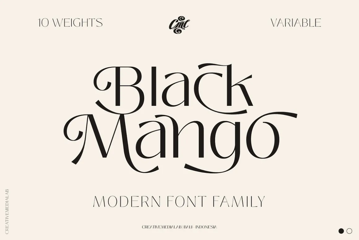 Black Mango - Modern beauty font
