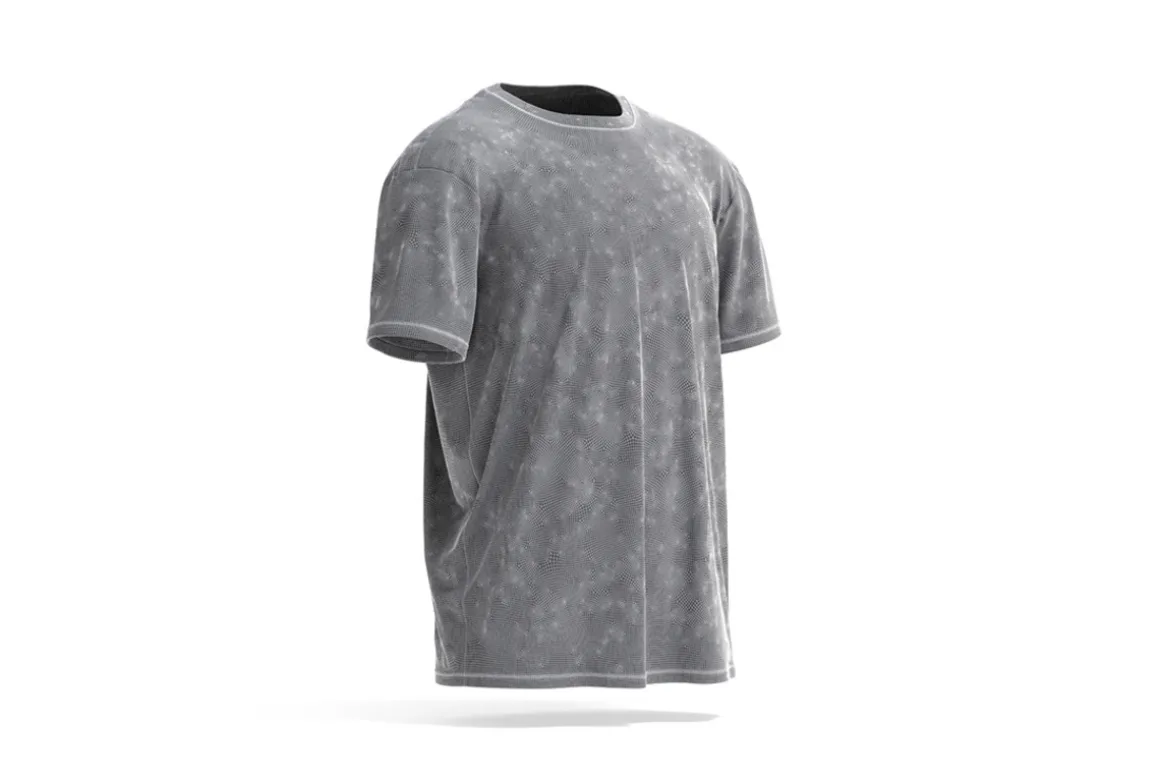 Black Oversized Men T-Shirt 3D Model