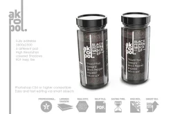 Black Pepper Jar Mockup