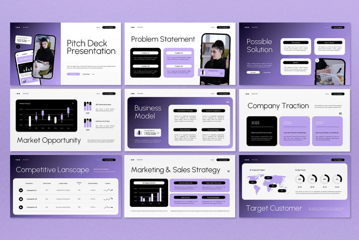 Black Pitch Deck PPT