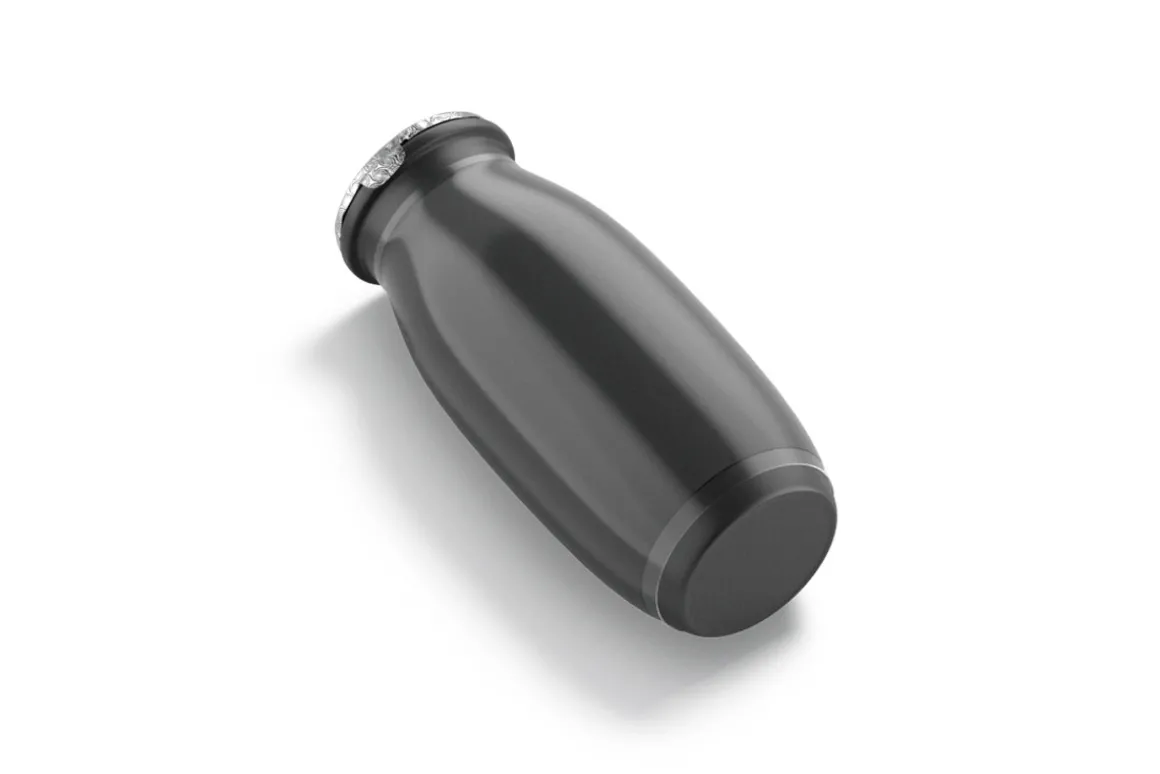 Black Plastic Yogurt Bottle 3D Model