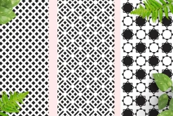 Black&white seamless vector patterns