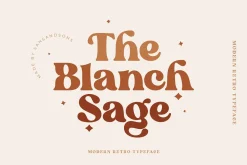 Blanch Sage - Retro Font