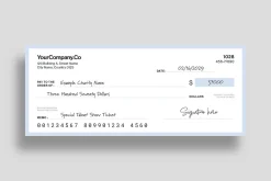Blank Check / Cheque Template