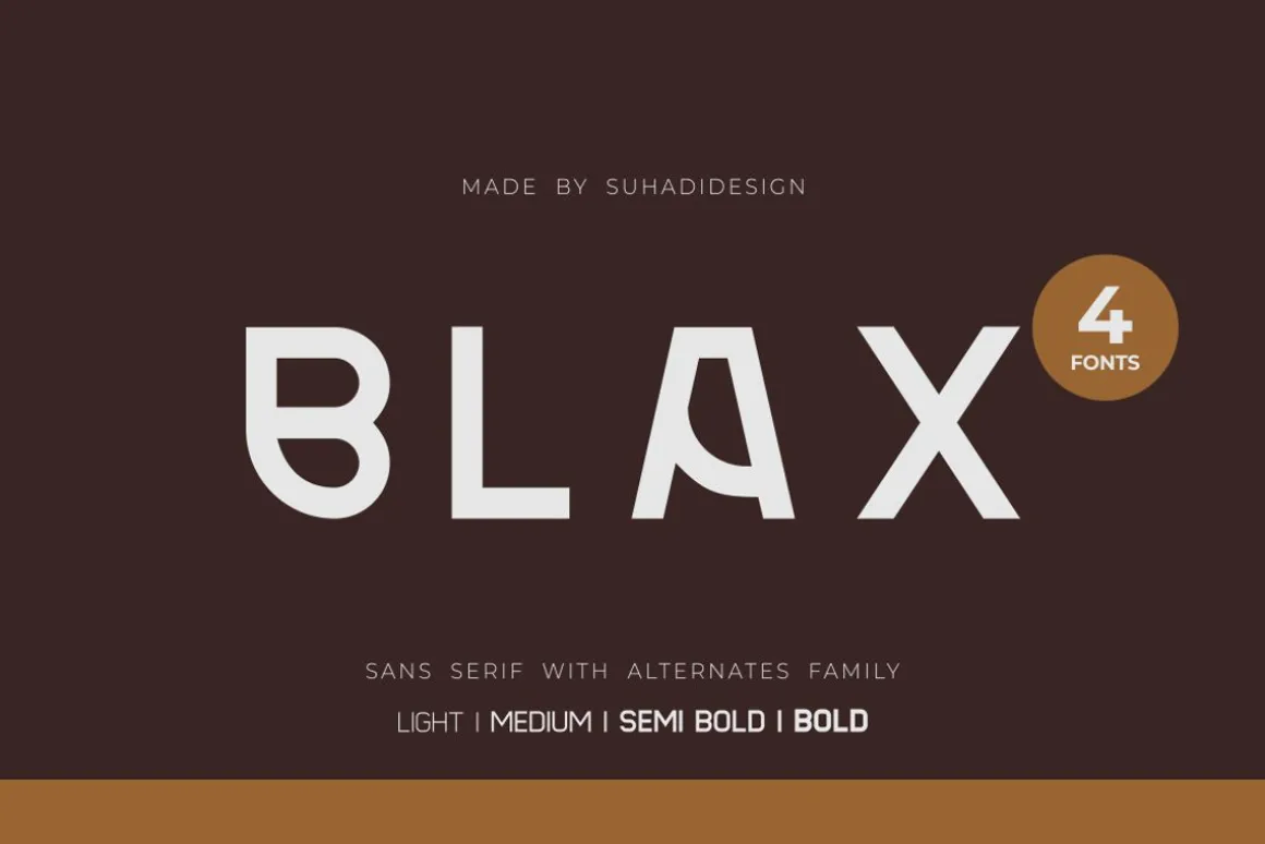 Blax - Sans Serif Alternate Font