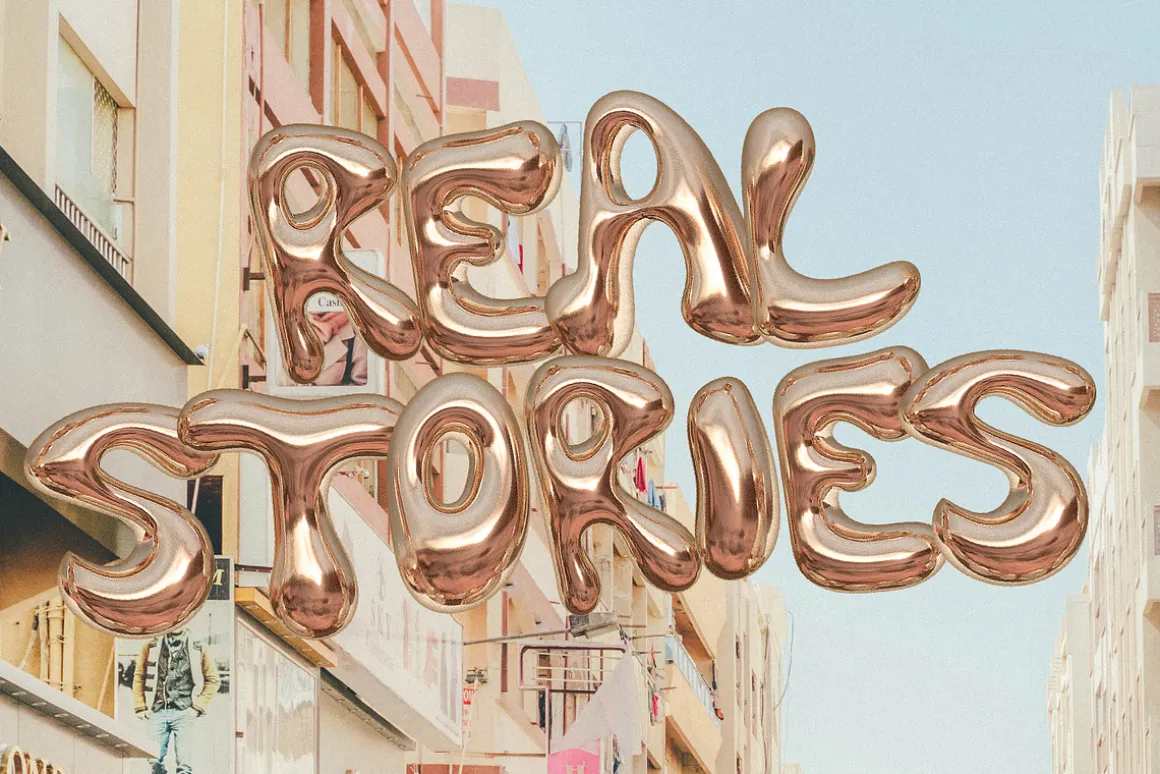 Bling - A Gold Balloon SVG Font