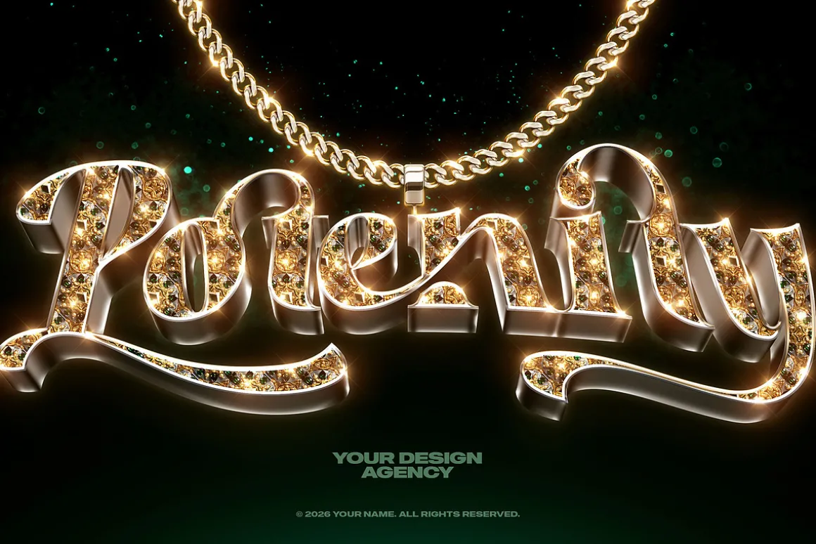 Bling Bling Gold Text Effects Vol 03