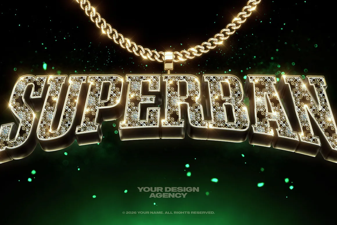 Bling Bling Gold Text Effects Vol 03