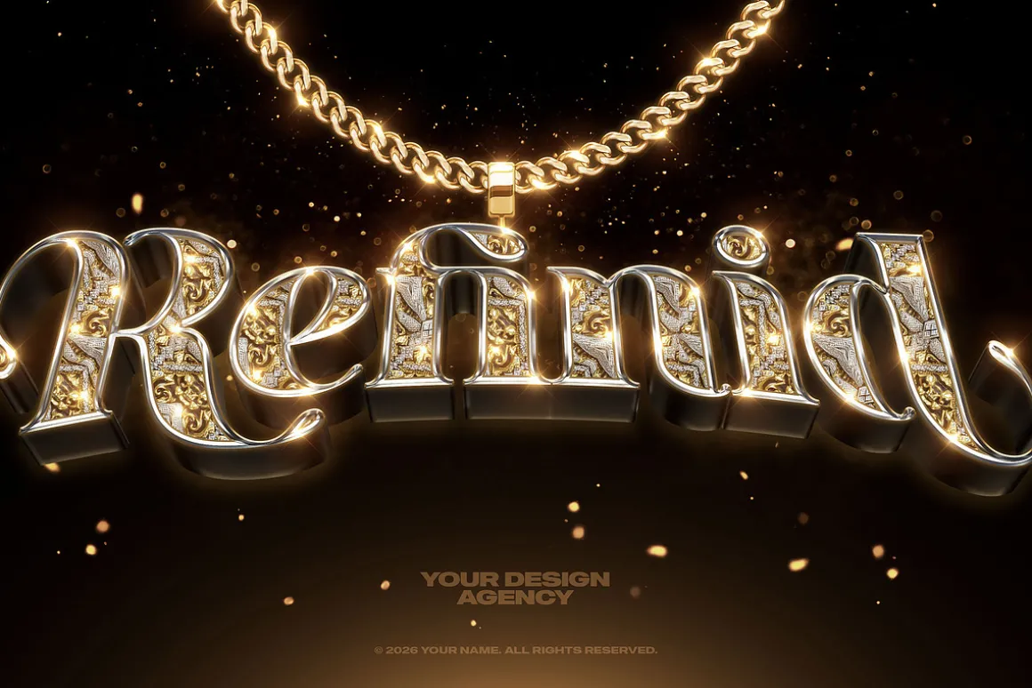 Bling Bling Gold Text Effects Vol 03