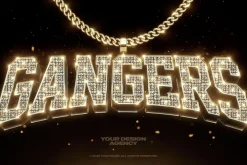 Bling Bling Gold Text Effects Vol 03