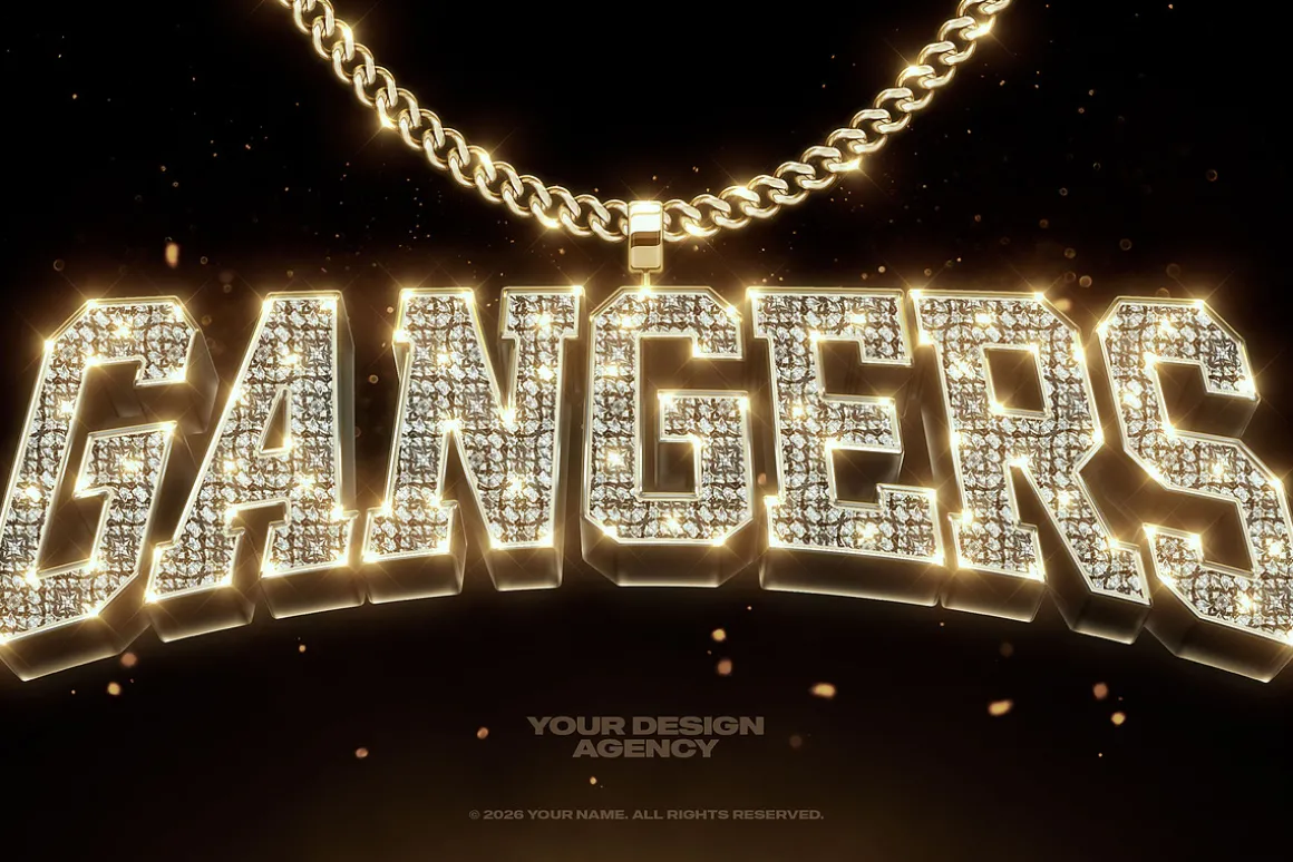 Bling Bling Gold Text Effects Vol 03