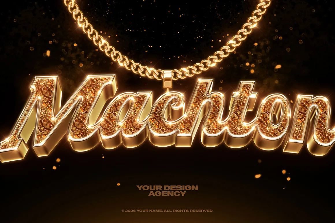 Bling Bling Gold Text Effects Vol 03