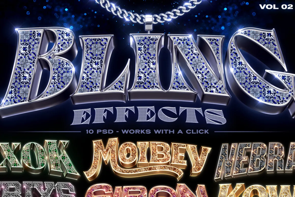Bling Bling Text Effects Vol.2