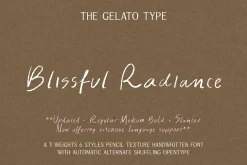 Blissful Radiance Handwritten Font