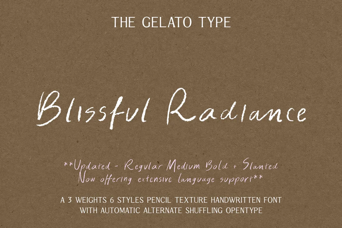 Blissful Radiance Handwritten Font