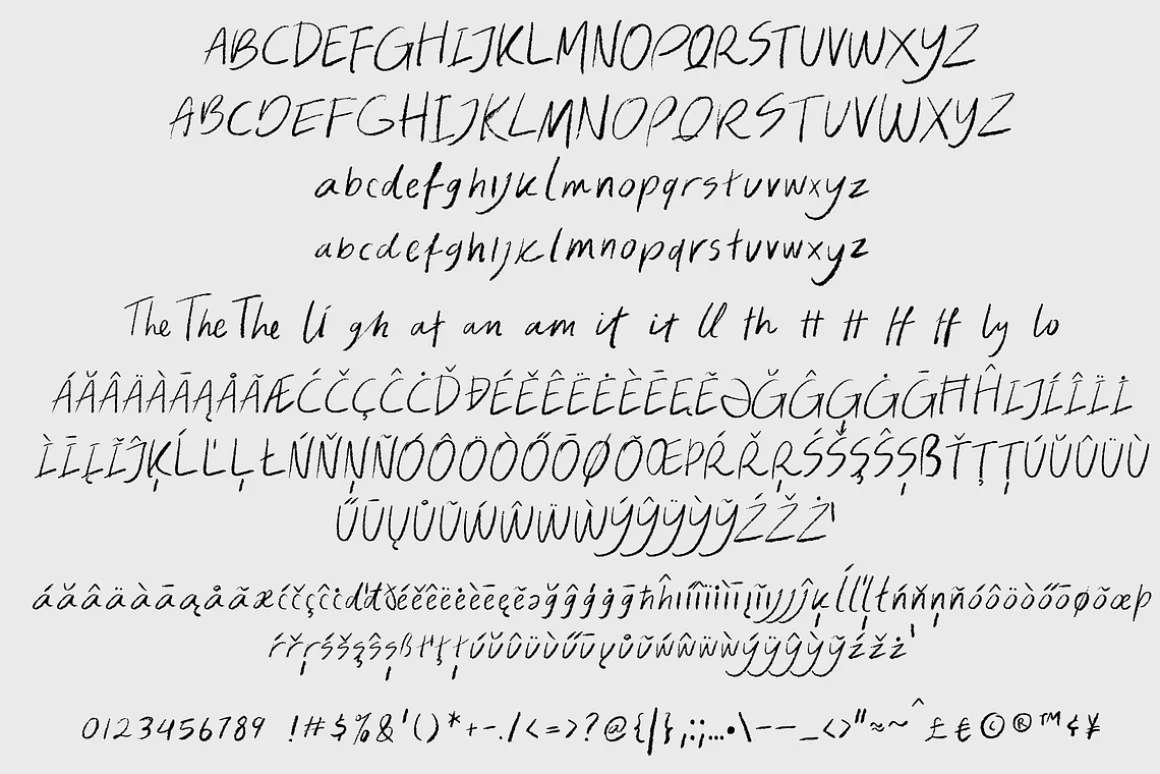 Blissful Radiance Handwritten Font