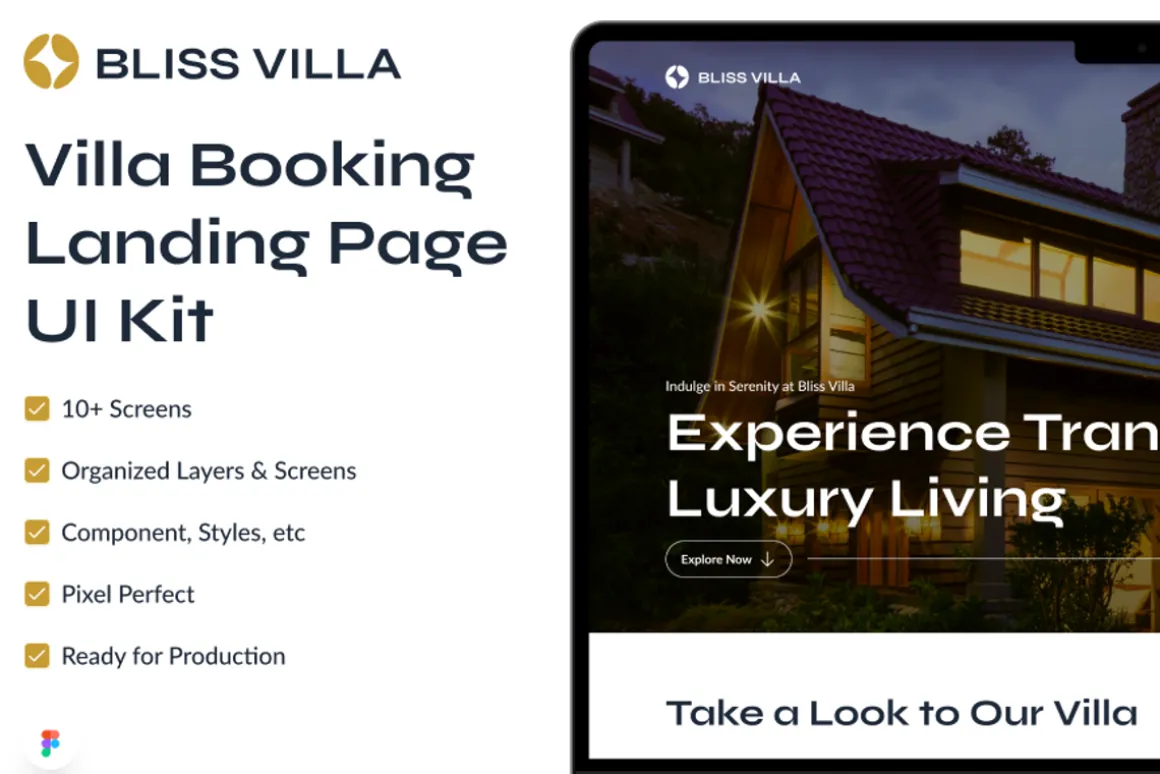Bliss Villa - Villa Landing Page