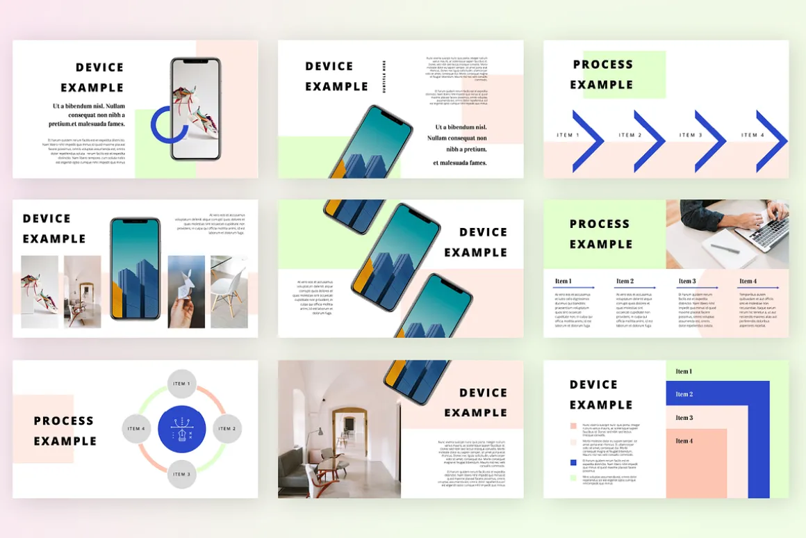 Block - Powerpoint - 2 Color Themes