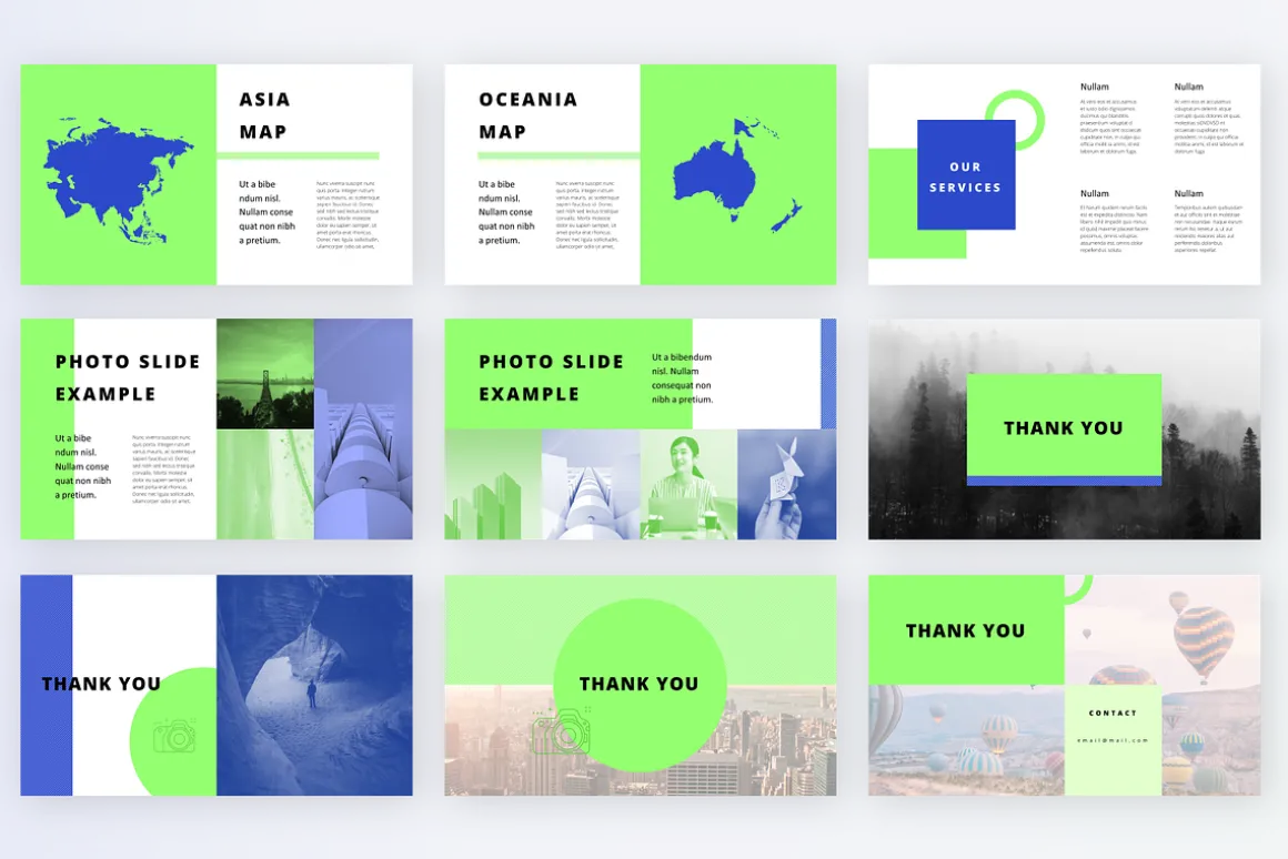 Block - Powerpoint - 2 Color Themes