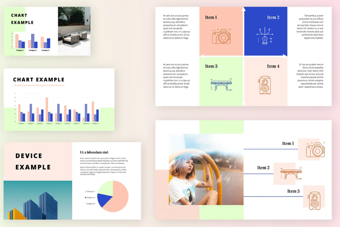 Block - Powerpoint - 2 Color Themes